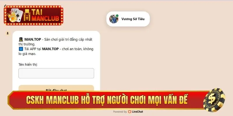 CSKH Manclub hỗ trợ người chơi mọi vấn đề