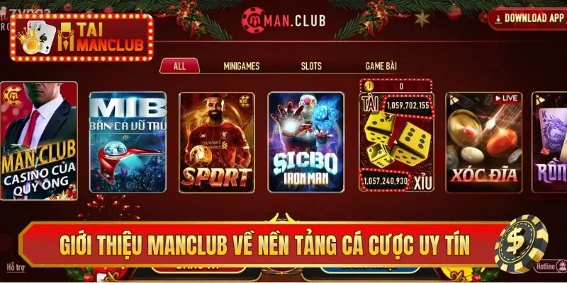 Giới thiệu ManClub về nền tảng cá cược uy tín