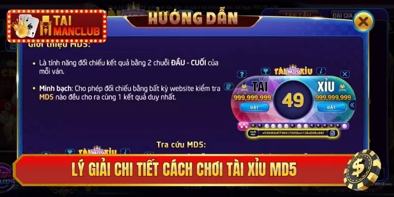 Lý giải chi tiết cách chơi Tài Xỉu MD5