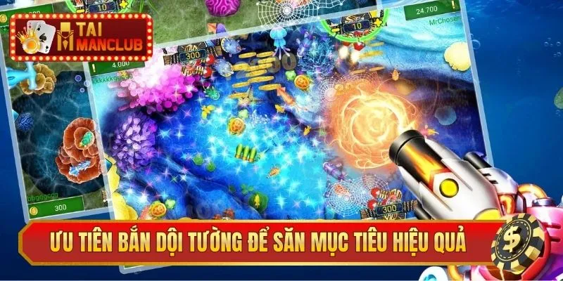 Ưu tiên bắn dội tường để săn mục tiêu hiệu quả